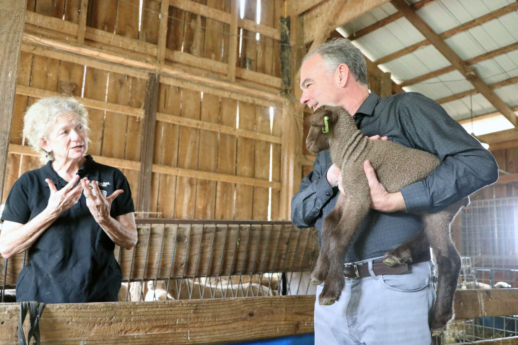 Kaine's Loudoun County visit | Black Sheep Farm 1